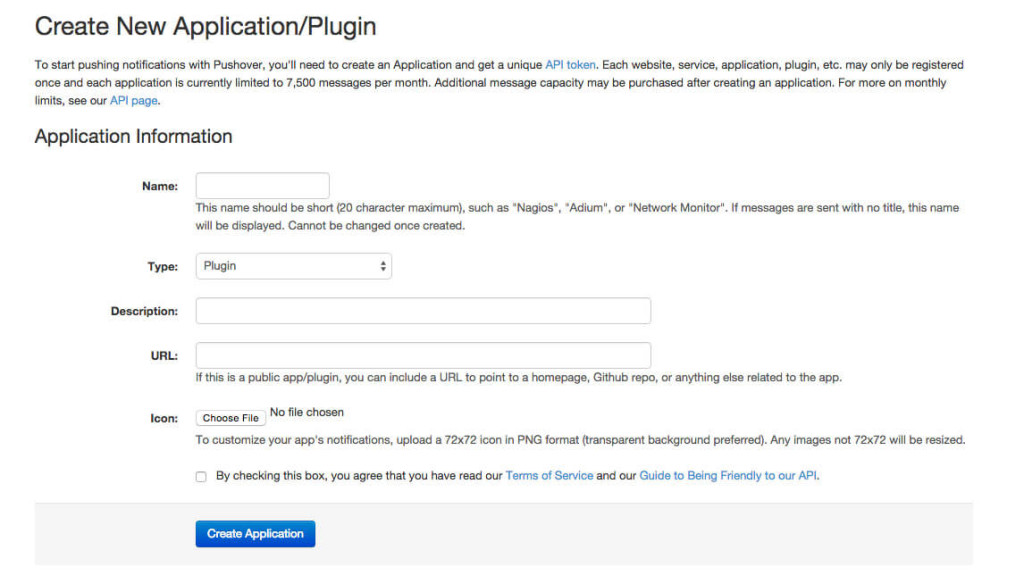 pushover-register-application