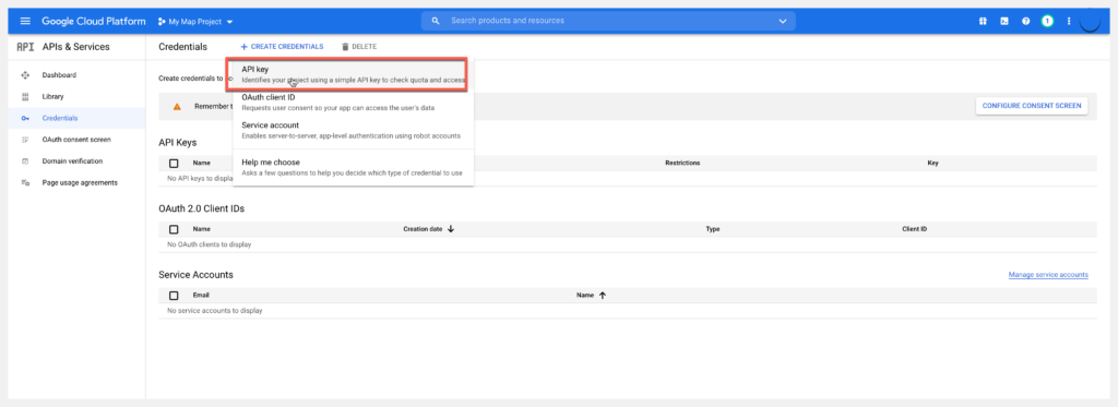 get api key