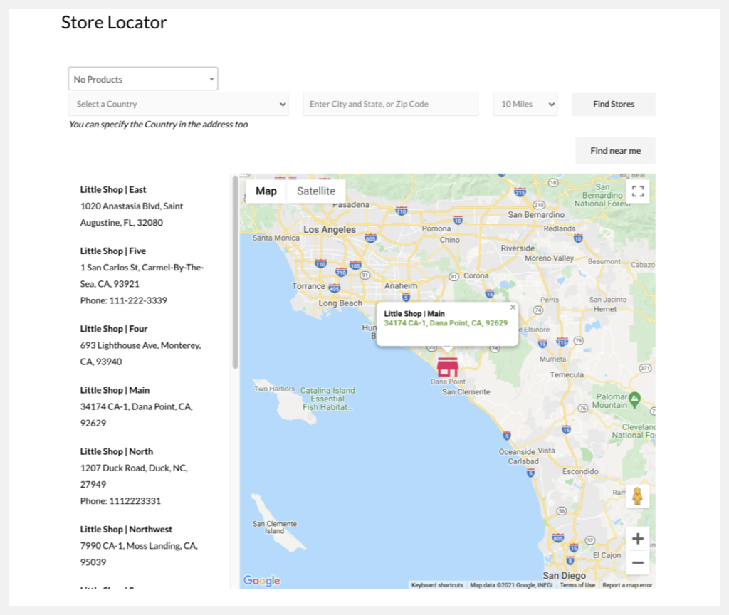 store details