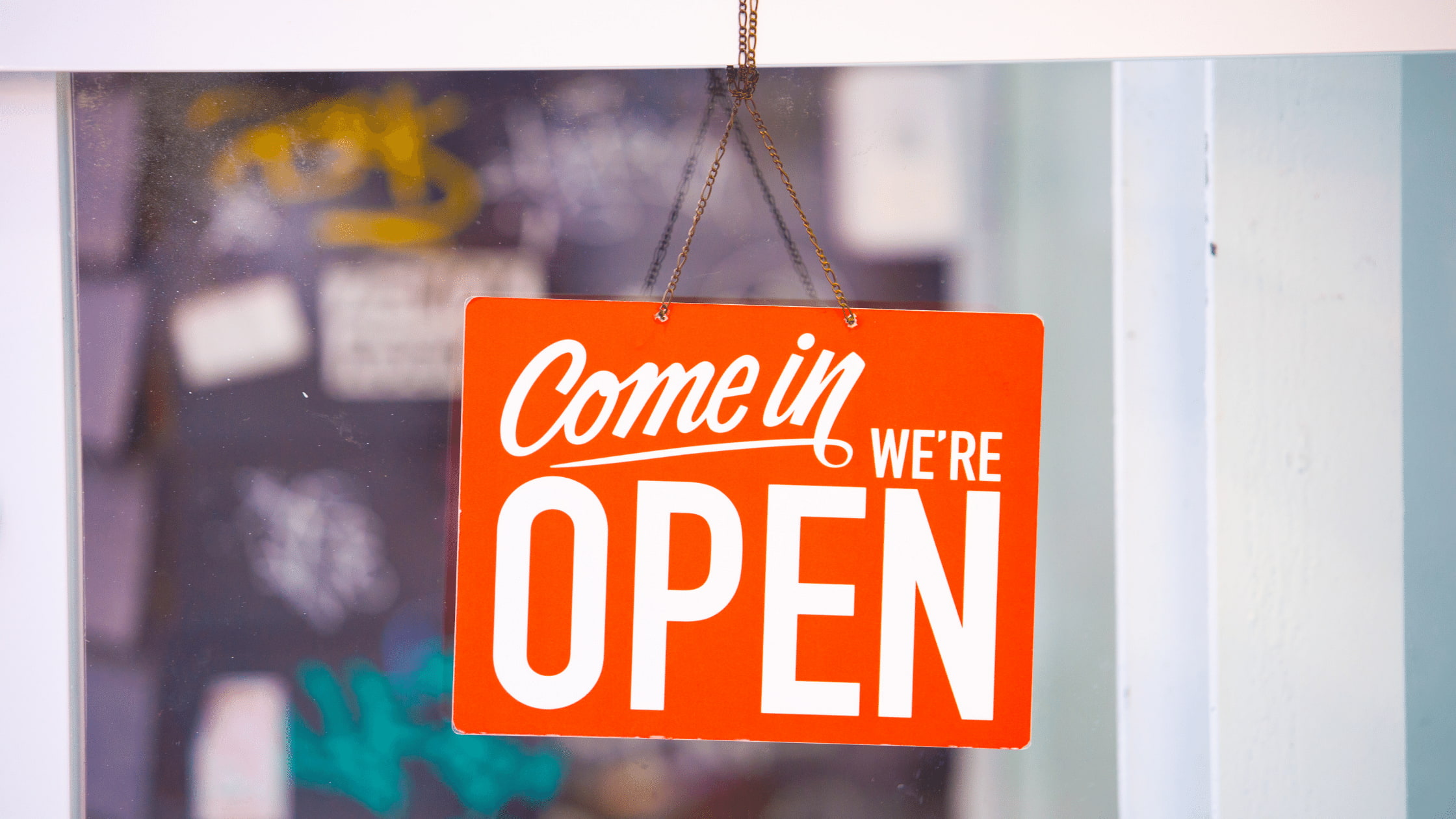 open sign